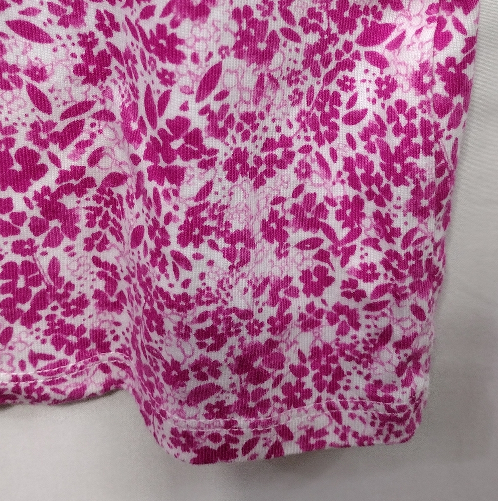 Croft And Barrow Floral Top Women's XXL Pink Cottagecore Peasant Retro 90s - Picture 4 of 8